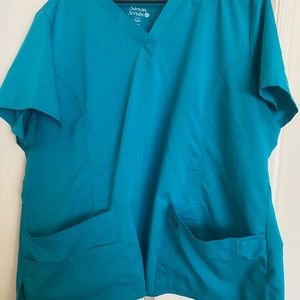 Sanibel Scrub Top Teal color